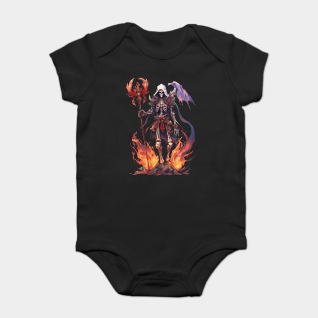 Demonic Descen Terrifying Realms of the Evil Demon Hell Underworld Baby Bodysuit by animegirlnft